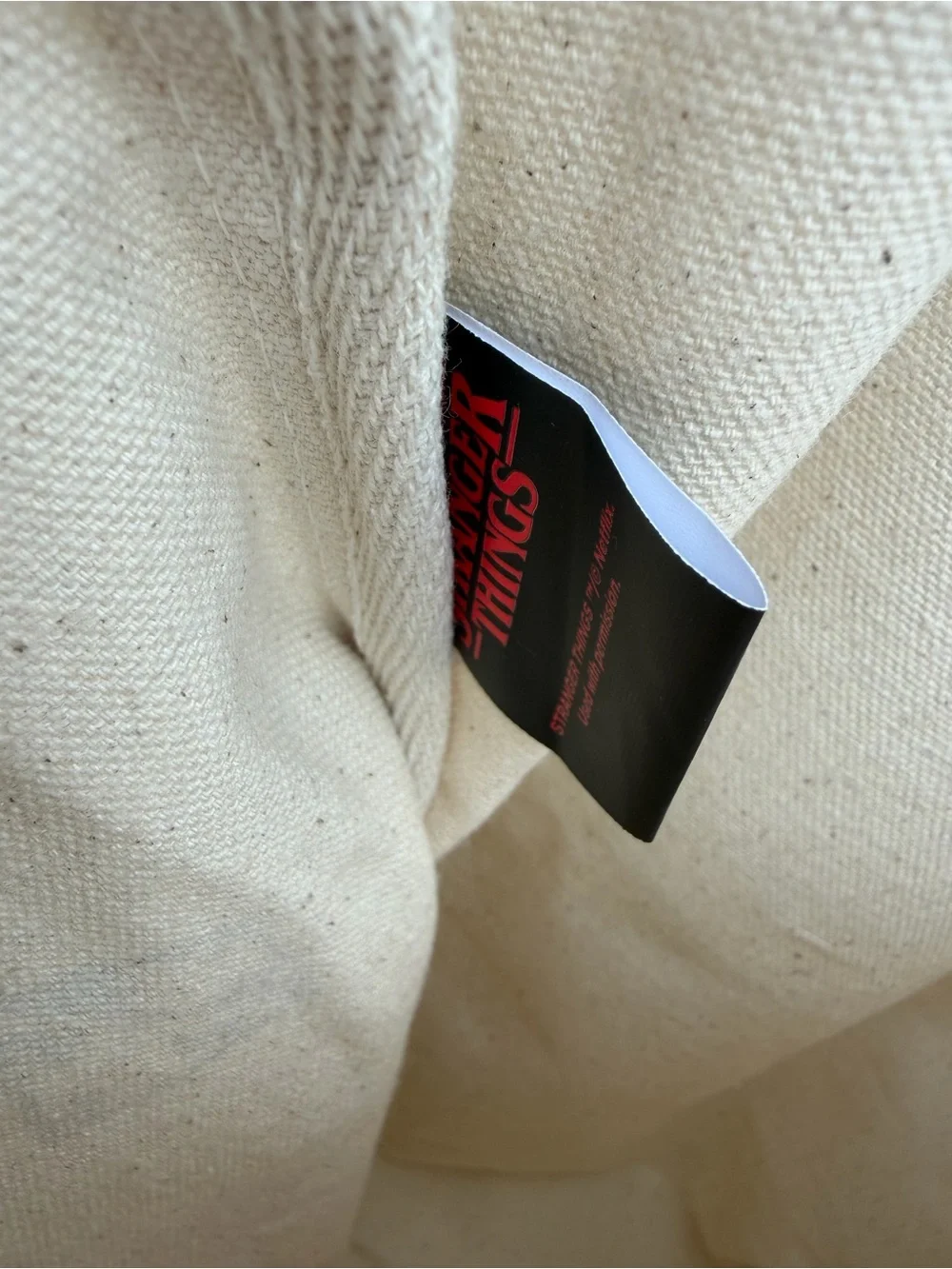 Stranger Things Hellfire Club Canvas Tote Bag Netflix NWT